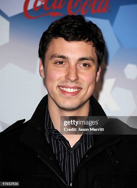 Actor John Francis Daley arrives at Fox's Meet The Top 12 "American Idol" Finalists at Industry on March 11, 2010 in Los Angeles, California.
