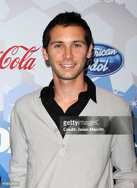 Executive producer Justin Berfield arrives at Fox's Meet The Top 12 "American Idol" Finalists at Industry on March 11, 2010 in Los Angeles,...