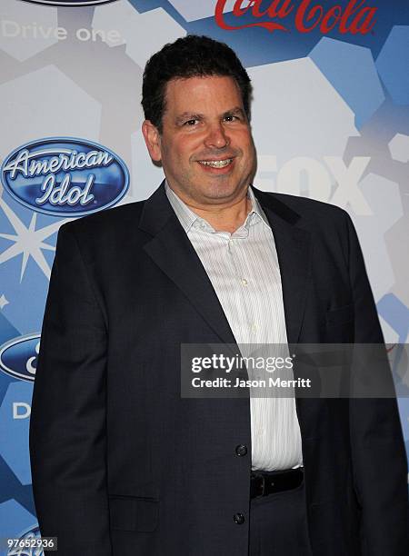 Pianist, Arranger and Associate Musical Director Michael Orland arrives at Fox's Meet The Top 12 "American Idol" Finalists at Industry on March 11,...