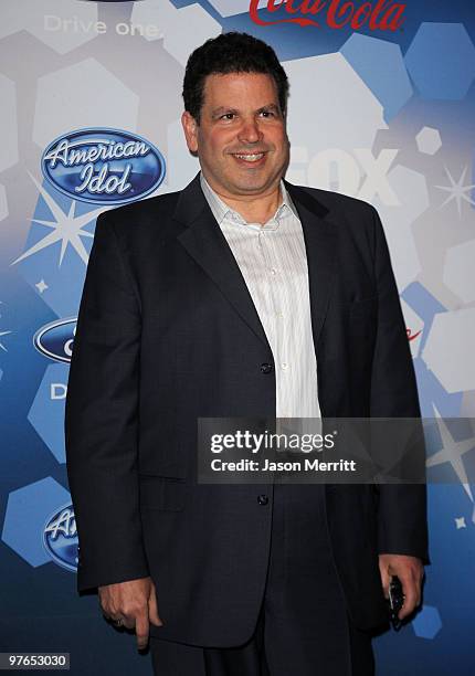 Pianist, Arranger and Associate Musical Director Michael Orland arrives at Fox's Meet The Top 12 "American Idol" Finalists at Industry on March 11,...