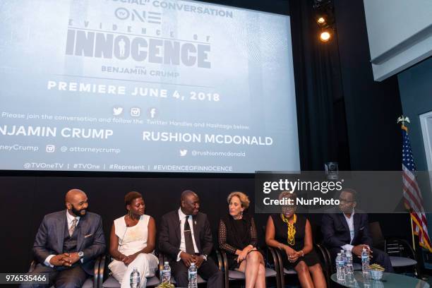 Rushion McDonald, two-time Emmy Award-winning Exec. Producer of Evidence of Innocence, Chanta Parker, Special Counsel for New Initiatives, Innocence...