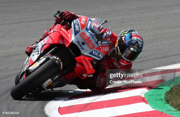 Jorge Lorenzo during the qualifying of the GP Catalunya Moto GP, on 16th June in Barcelona, Spain. Photo: Miquel Trigueros/Urbanandsport /NurPhoto --