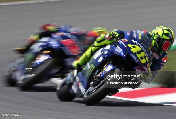 Valentino Rossi during the qualifying, on 16th June in Barcelona, Spain. Photo: Mikel Trigueros/Urbanandsport /NurPhoto --