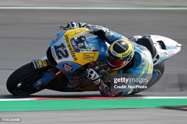 Thomas Luthi during the free practice, on 16th June in Barcelona, Spain. Photo: Mikel Trigueros/Urbanandsport /NurPhoto