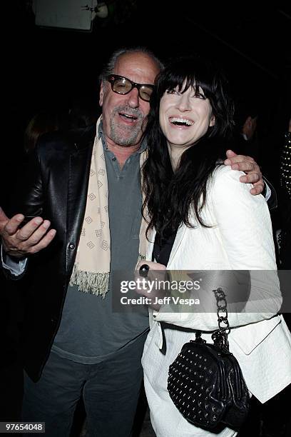 Producer Art Linson and director Floria Sigismondi attend the after party for the Los Angeles premiere of "The Runaways" presented by Apparition and...