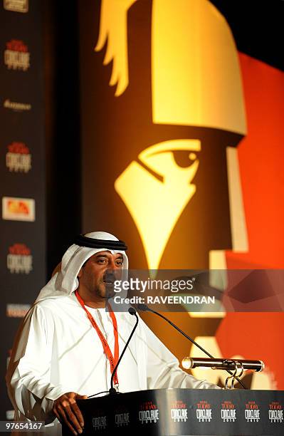 Sheikh Ahmed bin Saeed al-Maktoum, chairman of Dubai Airports and Emirates Airlines addresses the India Today Conclave 2010 on 'South Asia Securing...