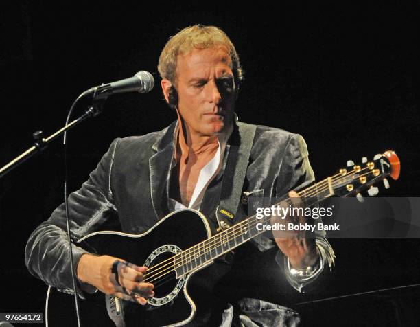 Michael Bolton performs at Bergen Performing Arts Center on March 11, 2010 in Englewood, New Jersey.