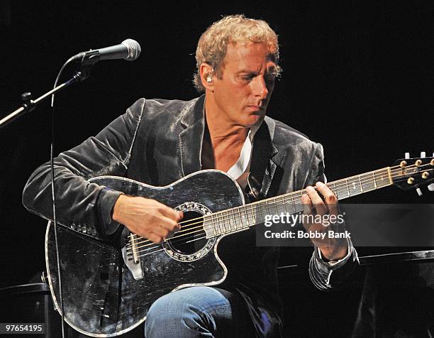 Michael Bolton performs at Bergen Performing Arts Center on March 11, 2010 in Englewood, New Jersey.