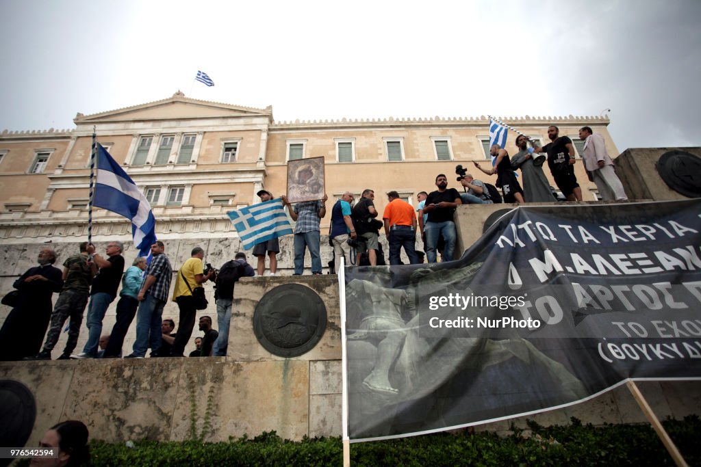 Protest Against Agreement Between Greece-FYROM