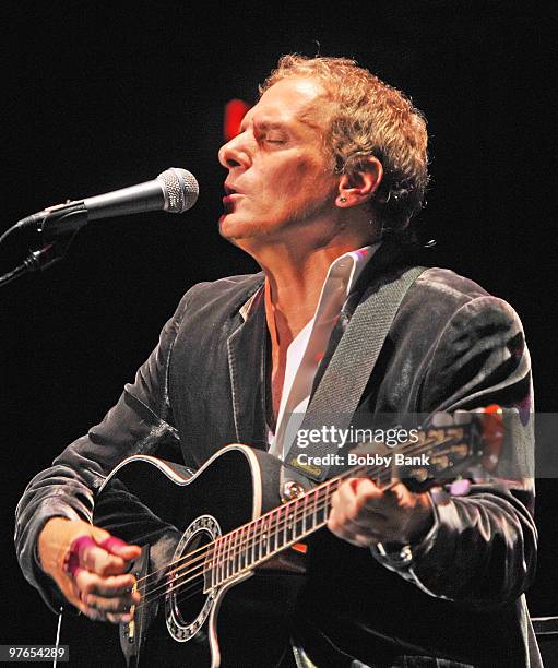 Michael Bolton performs at Bergen Performing Arts Center on March 11, 2010 in Englewood, New Jersey.