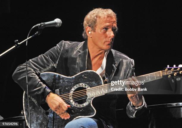 Michael Bolton performs at Bergen Performing Arts Center on March 11, 2010 in Englewood, New Jersey.