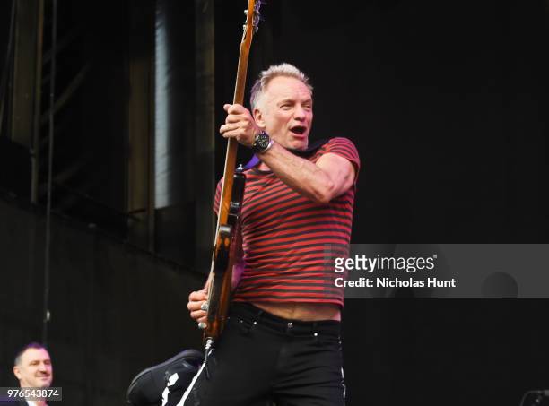 Sting performs at 103.5 KTU's KTUphoria on June 16, 2018 in Wantagh City.