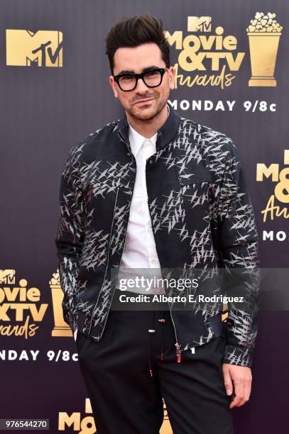 Actor-writer Daniel Levy attends the 2018 MTV Movie And TV Awards at Barker Hangar on June 16, 2018 in Santa Monica, California.