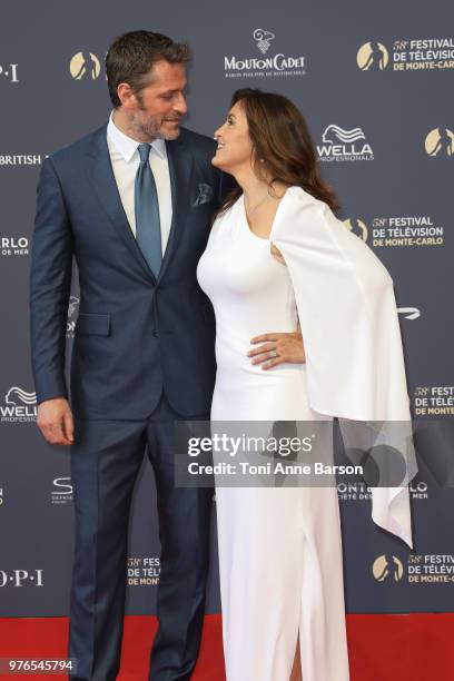 Peter Hermann and Mariska Hargitay attend the opening ceremony of the 58th Monte Carlo TV Festival on June 15, 2018 in Monte-Carlo, Monaco.