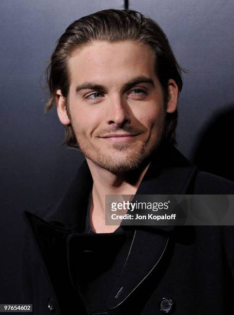 Actor Kevin Zegers arrives at the Los Angeles Premiere "The Runaways" at the ArcLight Cinemas Cinerama Dome on March 11, 2010 in Hollywood,...