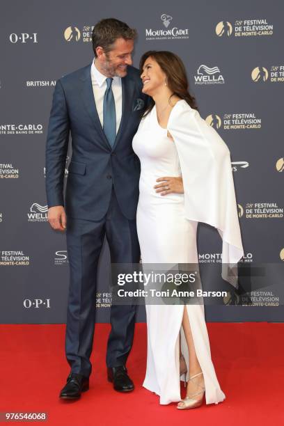 Peter Hermann and Mariska Hargitay attend the opening ceremony of the 58th Monte Carlo TV Festival on June 15, 2018 in Monte-Carlo, Monaco.