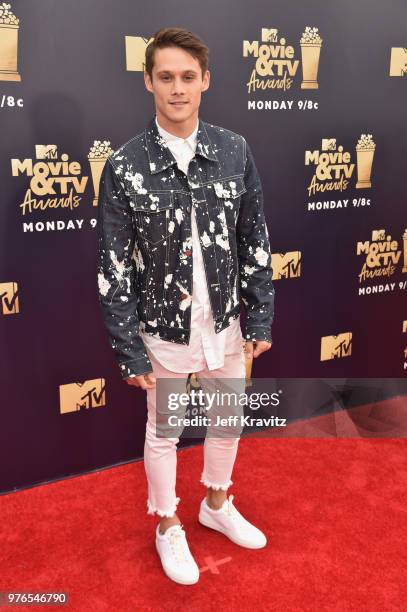 Actor Timothy Granaderos attends the 2018 MTV Movie And TV Awards at Barker Hangar on June 16, 2018 in Santa Monica, California.