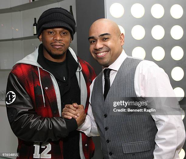 Sway and Paul Estevez attends the Hennessy Black "Done Different" NJ launch at the Moet Hennessy Office on March 11, 2010 in New York City.