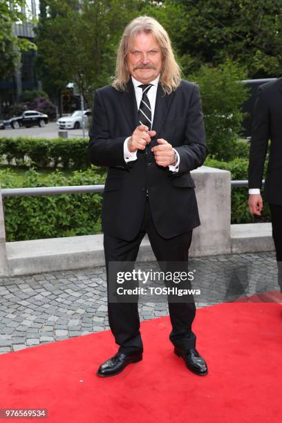 Leslie Mandoki attends the Bayerischer Fernsehpreis at Prinzregententheater on May 18, 2018 in Munich, Germany.