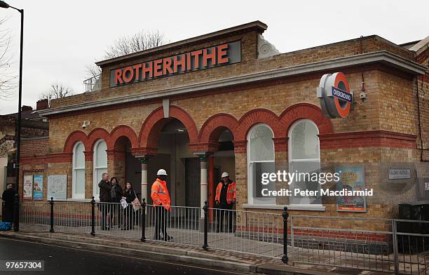 Rotherhithe station houses the entrance to the Thames Tunnel on March 12, 2010 in London, England. The tunnel was built by Marc and Isambard Kingdom...