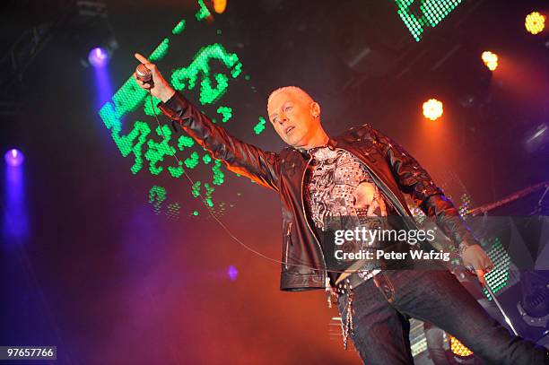 Baxxter of Scooter performs on stage at the Palladium on March 11, 2010 in Cologne, Germany.