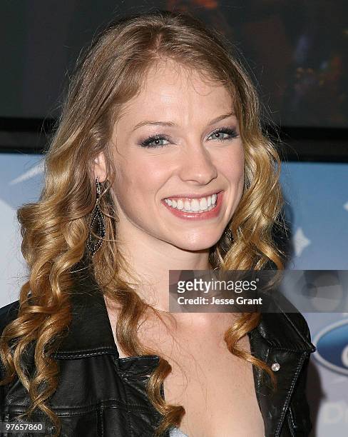 Contestant Didi Benami arrives at Fox's Meet The Top 12 'American Idol' Finalists at Industry on March 11, 2010 in Los Angeles, California.