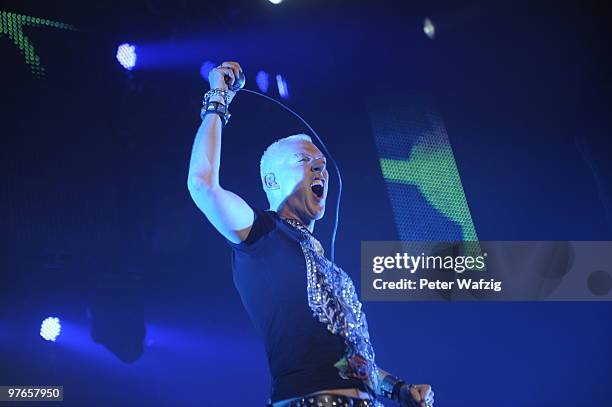 Baxxter of Scooter performs on stage at the Palladium on March 11, 2010 in Cologne, Germany.