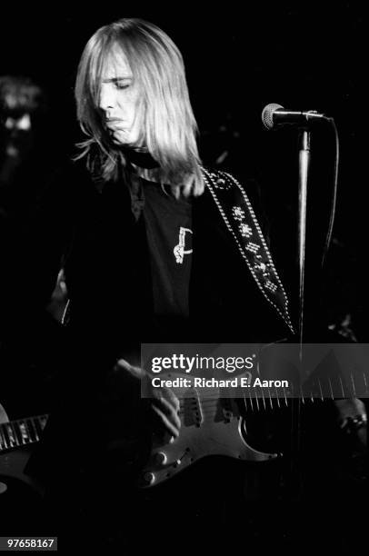 Tom Petty performs live on stage in New York in 1976