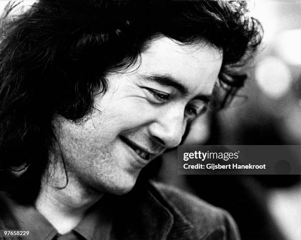 Jimmy Page of Led Zeppelin posed at Rai in Amsterdam, Netherlands on May 27 1972