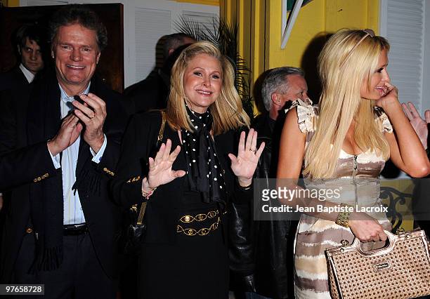 Rick Hilton, Kathy Hilton and Paris Hilton are seen on March 11, 2010 in West Hollywood, California.