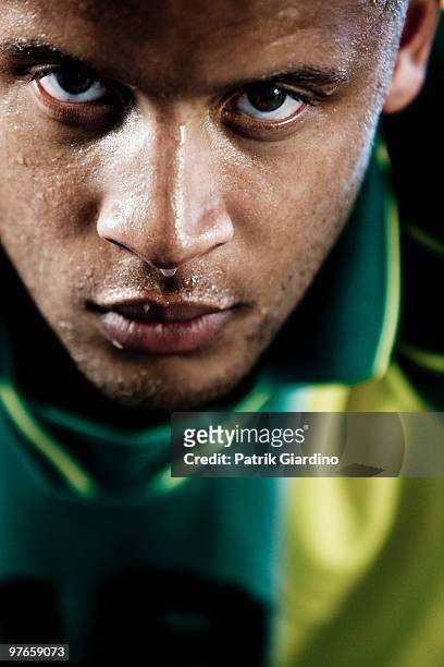 soccer player - football player portrait stock pictures, royalty-free photos & images