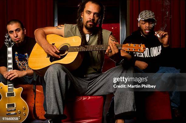 Michael Franti poses for a portrait at the Prince of Wales on 4th December 2002 in Melbourne, Australia.