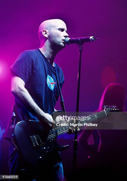 Moby performs on stage at the Melbourne Exhibition Building on 25th March 2003 in Melbourne, Australia.