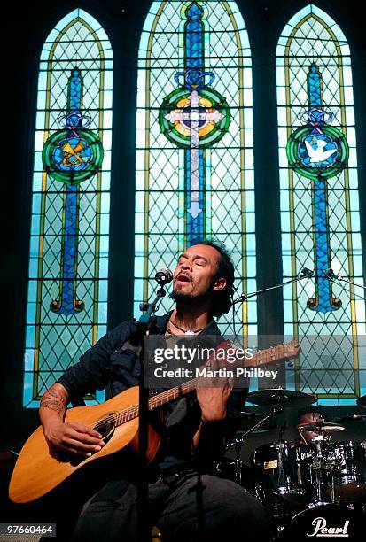 Michael Franti performs on Vodafone Live at the Chapel TV show on 20th September 2006 in Melbourne, Australia.