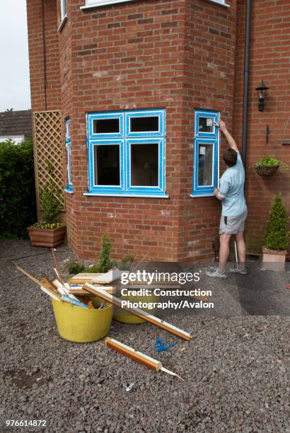 New PVC windows installation, Ipswich, Suffolk, UK.