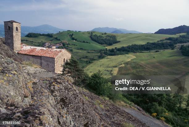 Church of Sant'Anna on Mount Pietra Perduca, Emilia-Romagna, Italy, 10th century.