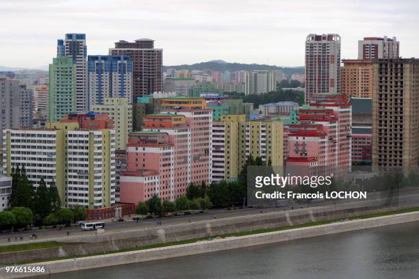 Immeubles à Pyongyang, en Corée du Nord, le 11 juin 2018.