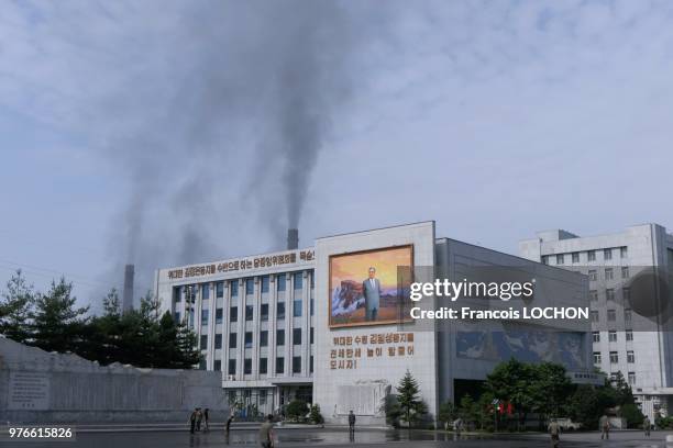 Centrale électrique à charbon à Pyongyang, en Corée du Nord, le 12 juin 2018.