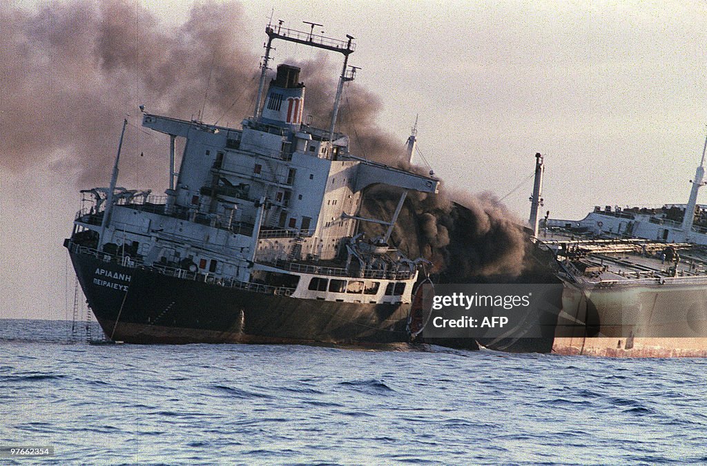 The Greek registered-tanker Adriande is