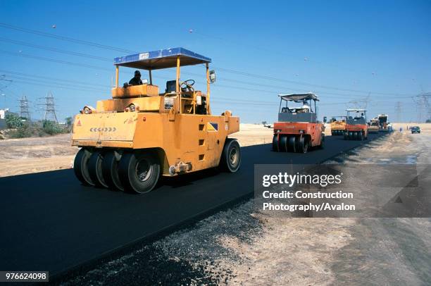 Asphalt Rool Work 312 Road Construction Asphalt Roller Stock Photos, High-Res Pictures ...
