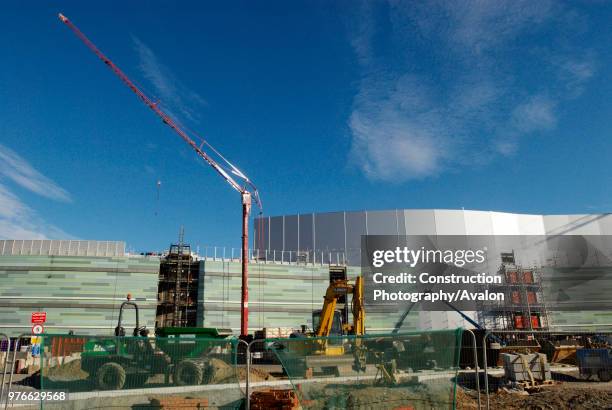 Westfield Shopping Centre under construction, White City, West London, UK.