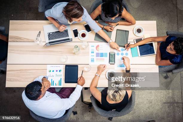 decisions on the business meeting - determination stock pictures, royalty-free photos & images