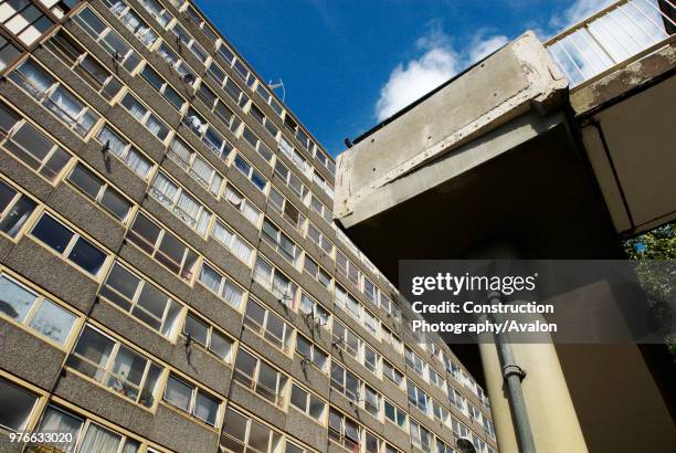 Heygate Estate, due to be demolished as part of the regeneration project in Elephant and Castle, South London, UK.