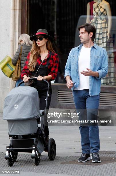 Ariadne Artiles and Jose Maria Garcia Fraile are seen on April 5, 2018 in Madrid, Spain.