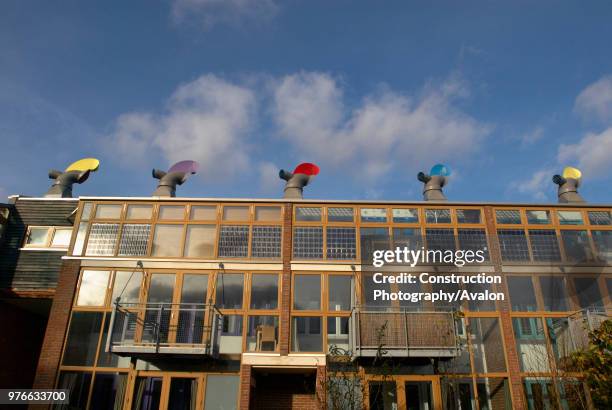 Bed Zed Development, Surrey, UK The Beddington Zero Energy Development is the UK's largest carbon-neutral eco-community BedZED was developed by the...