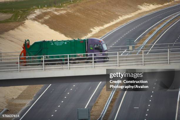 View of Baldock bybass on the A505 The £43 million project opened in March 2006 includes tunnel, footbridge, overbridges and has been constructed...