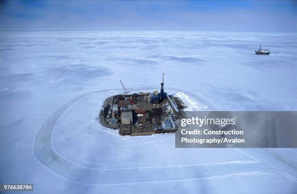 North Star oil station, North Slope, Alaska, USA.