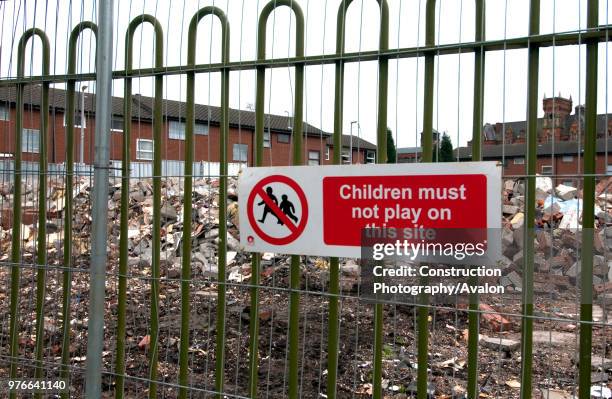 Derelict housing estate, Manchester.