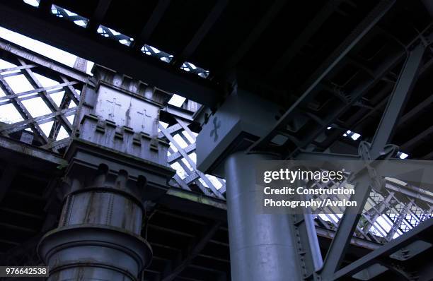 The Manchester-Liverpool railway line crossing Castlefield canals, Manchester, UK Francis Egerton, the third Duke of Bridgewater commissioned the...