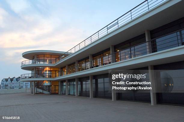 De La Warr Pavilion, Art deco building, Bexhill on Sea, England, UK Commissioned by the 9th Earl De La Warr in 1935 and designed by architects Erich...